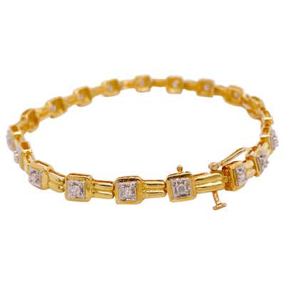 Tennis bracelet safety clasp Clearance