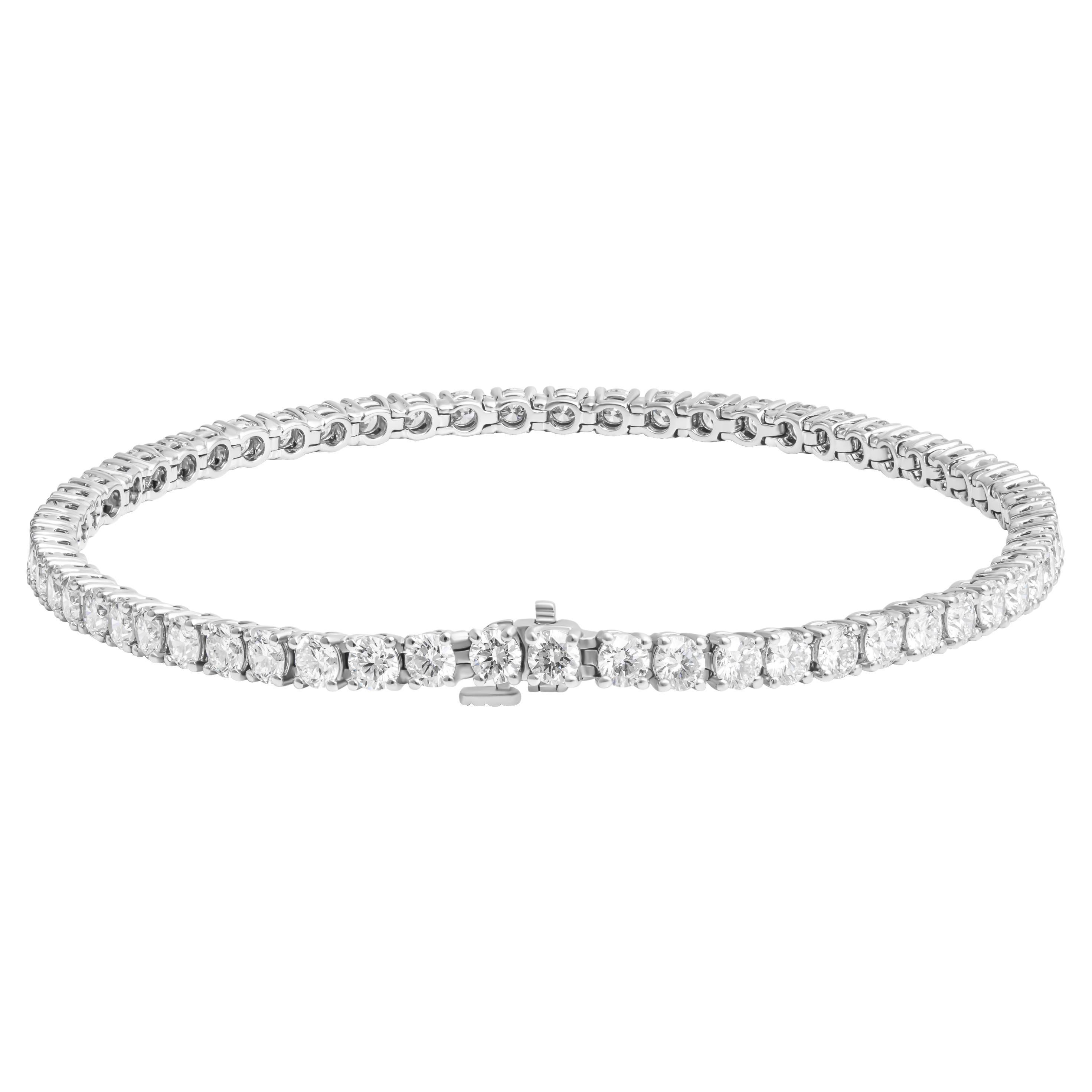 Pulsera de tenis con diamantes de 4,30 ct