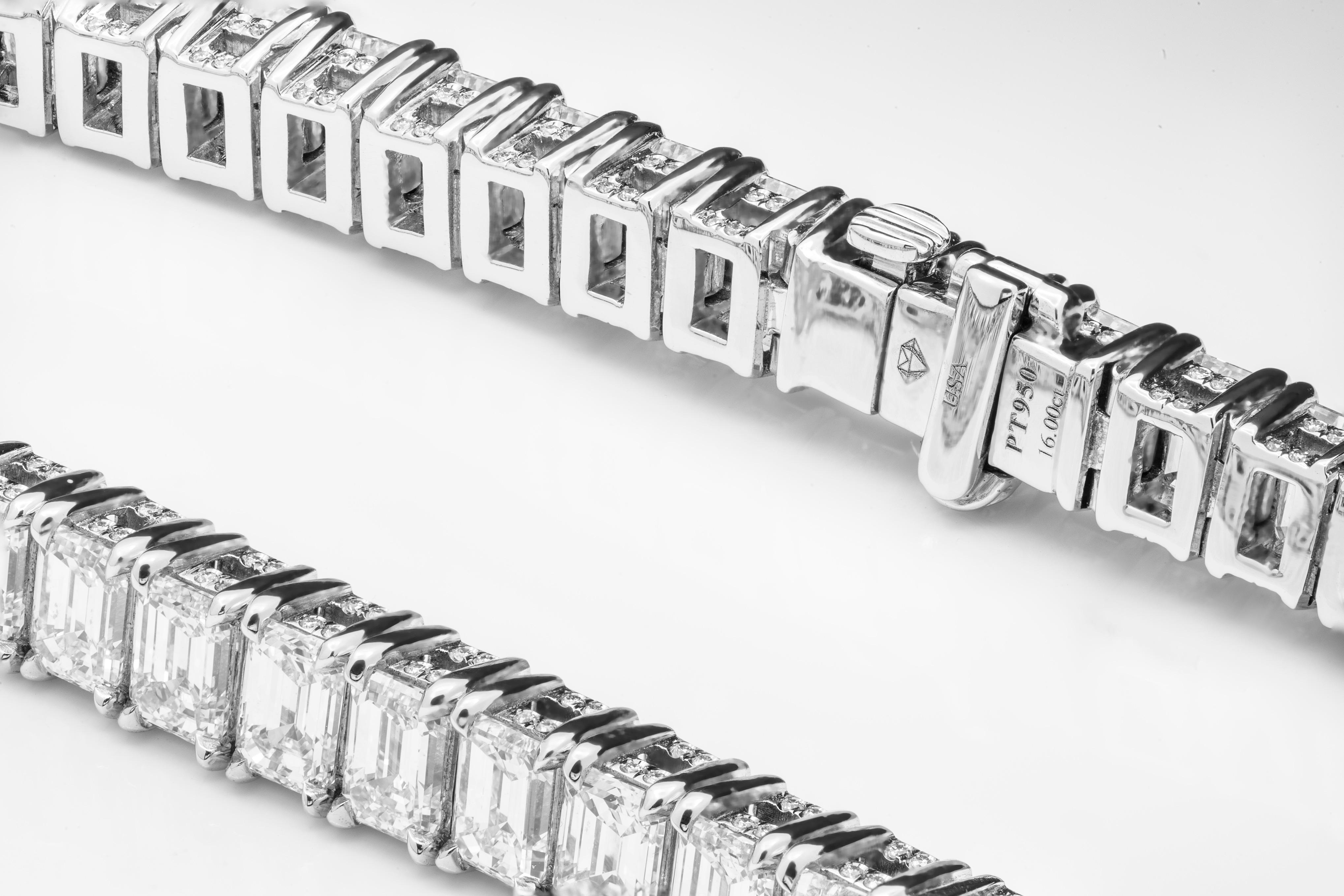 emerald cut tennis bracelet