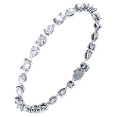 Diamant-Tennisarmband mit gemischten Formen von Diamanten