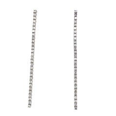 Diamond Tennis Earrings Set with 1.16ct of Diamonds in 18ct White Gold