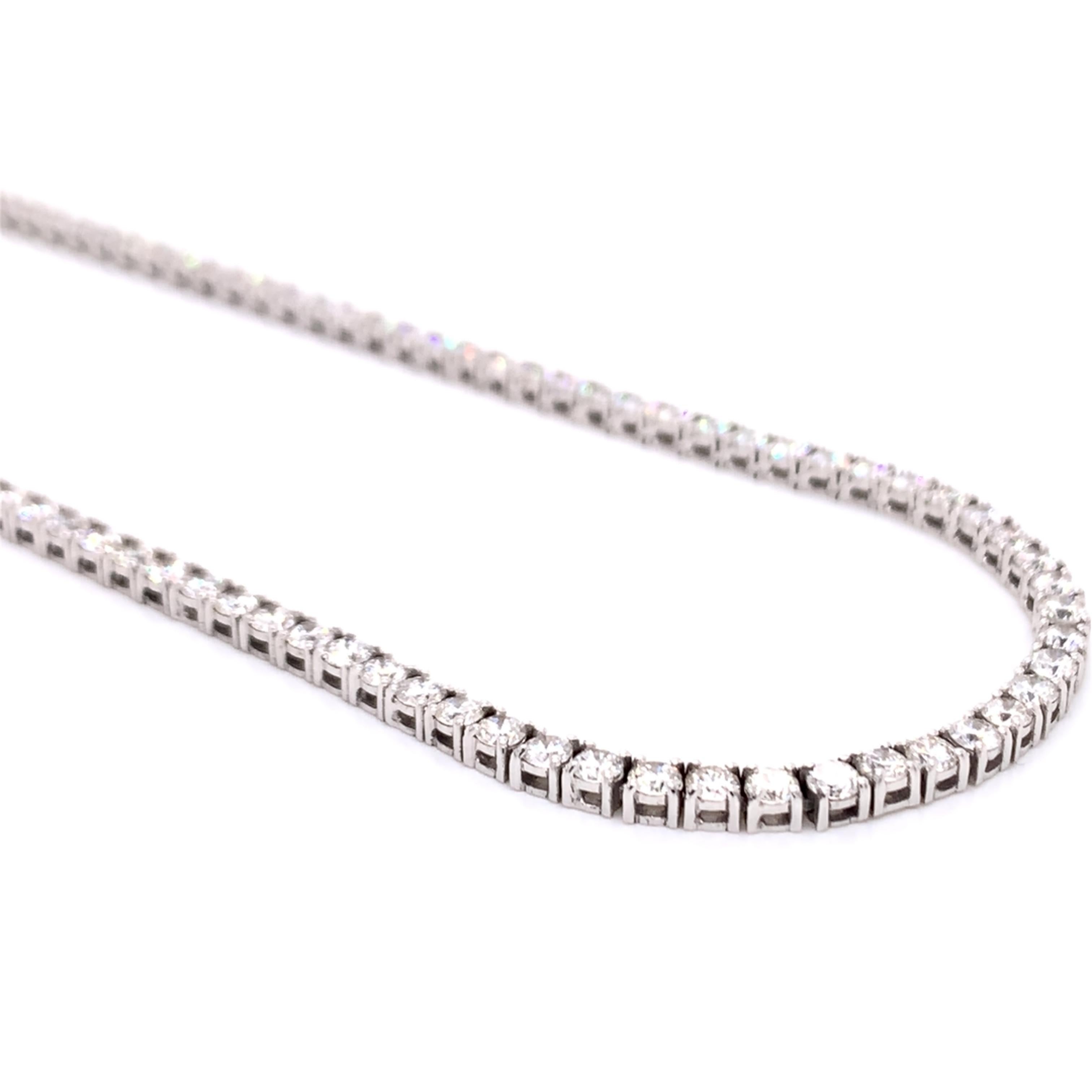 Brilliant Cut Diamond Tennis/Line Necklace