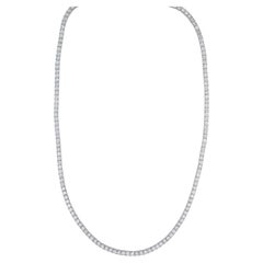 Diamant-Tennis-Halskette 11,5 Karat 18K Gold