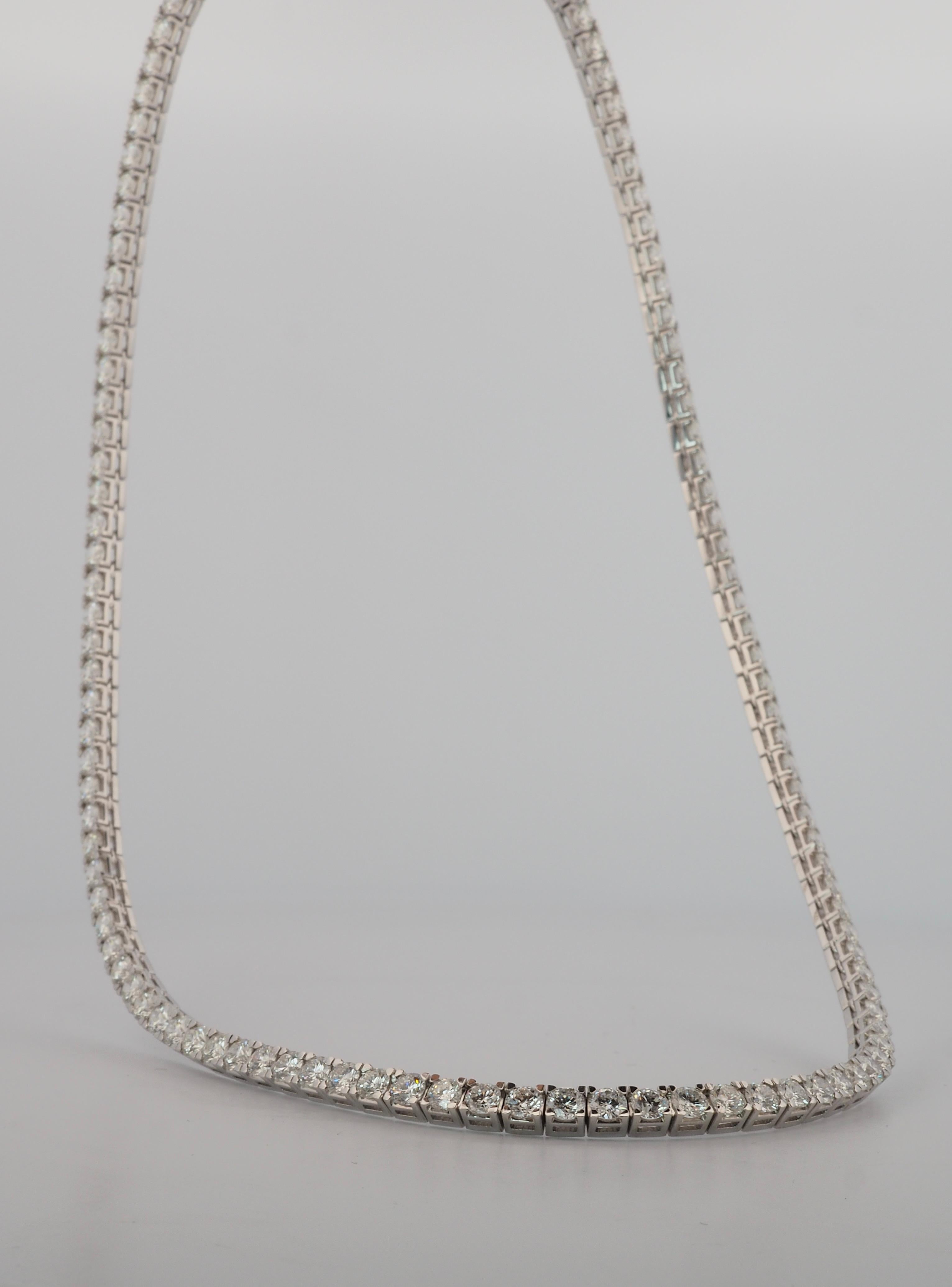 used diamond tennis necklace