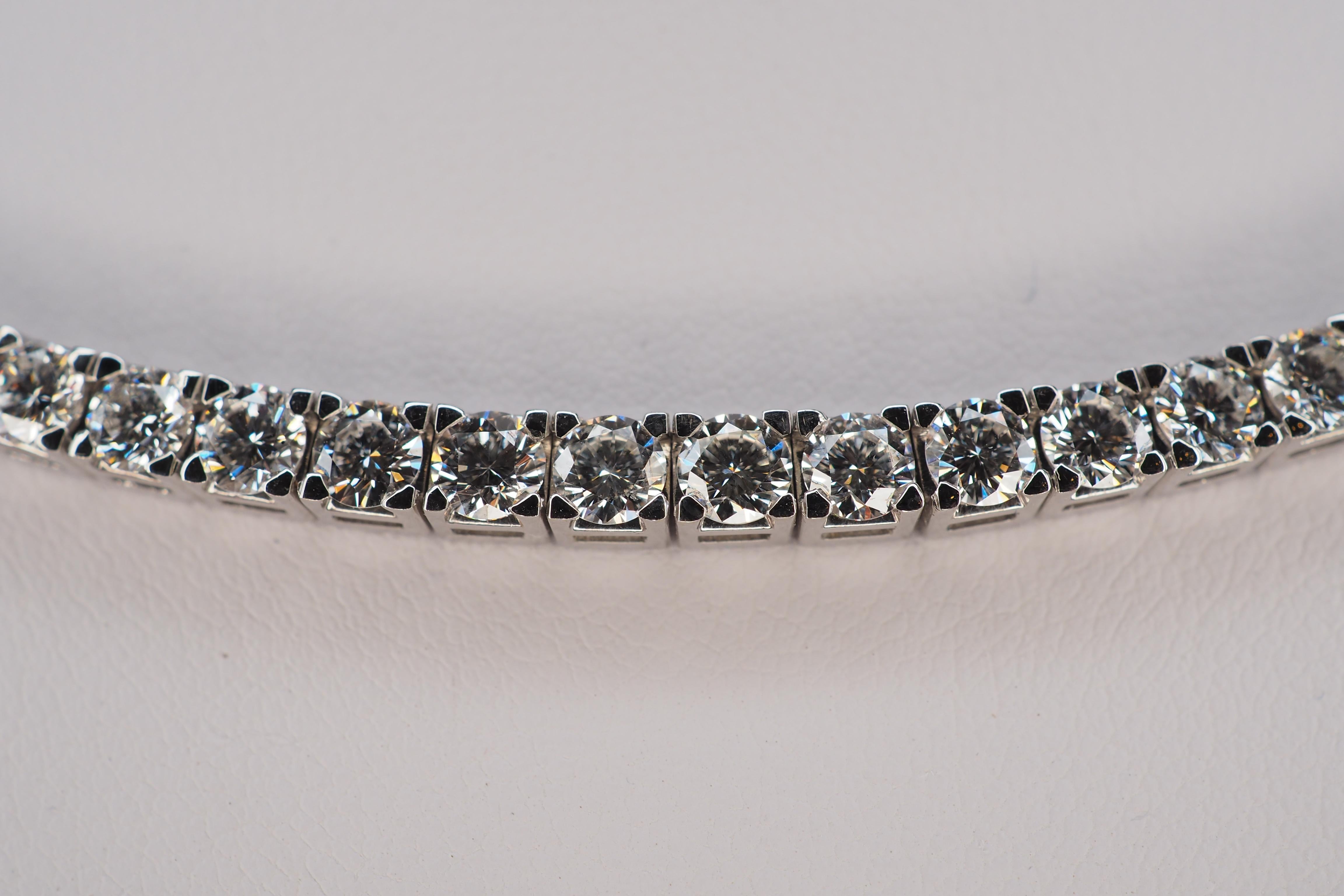 second hand diamond tennis necklace