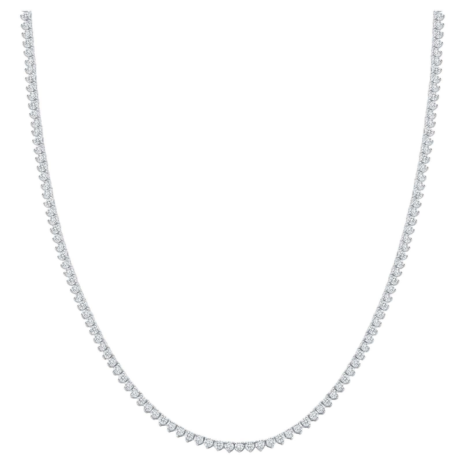 This diamond tennis necklace features beautifully cut natural earth mined round diamonds set gorgeously in 14k gold

Necklace Information
Metal : 14k Gold
Diamond Cut : Round Natural
Total Diamond Carats : 1 Carat
Diamond Clarity : VS
Diamond Color