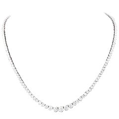 Collier de tennis en diamants de 10,17 carats