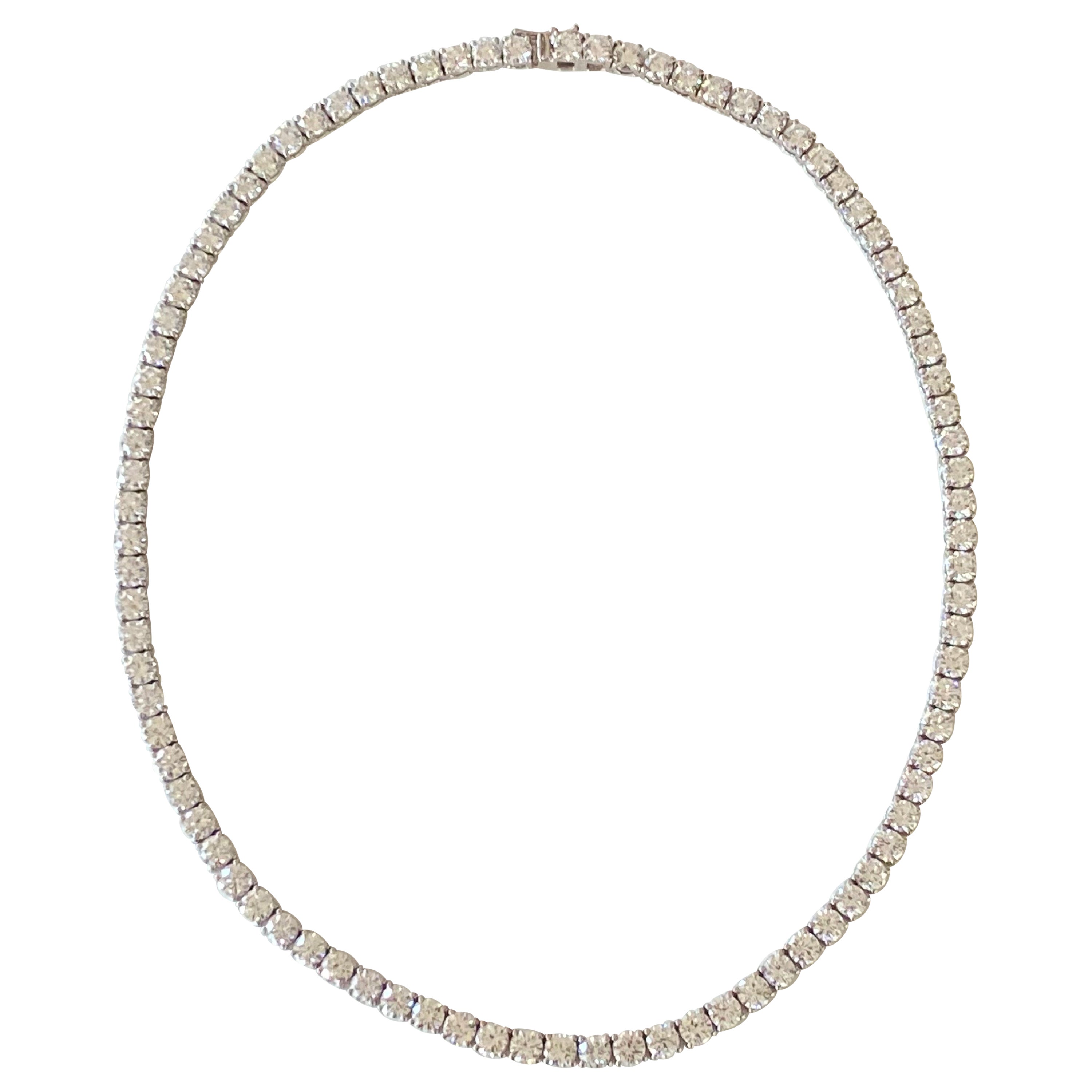 Diamant-Tennis-Halskette