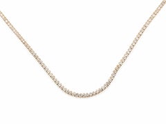 Diamond Tennis Necklace in 14k Yellow Gold