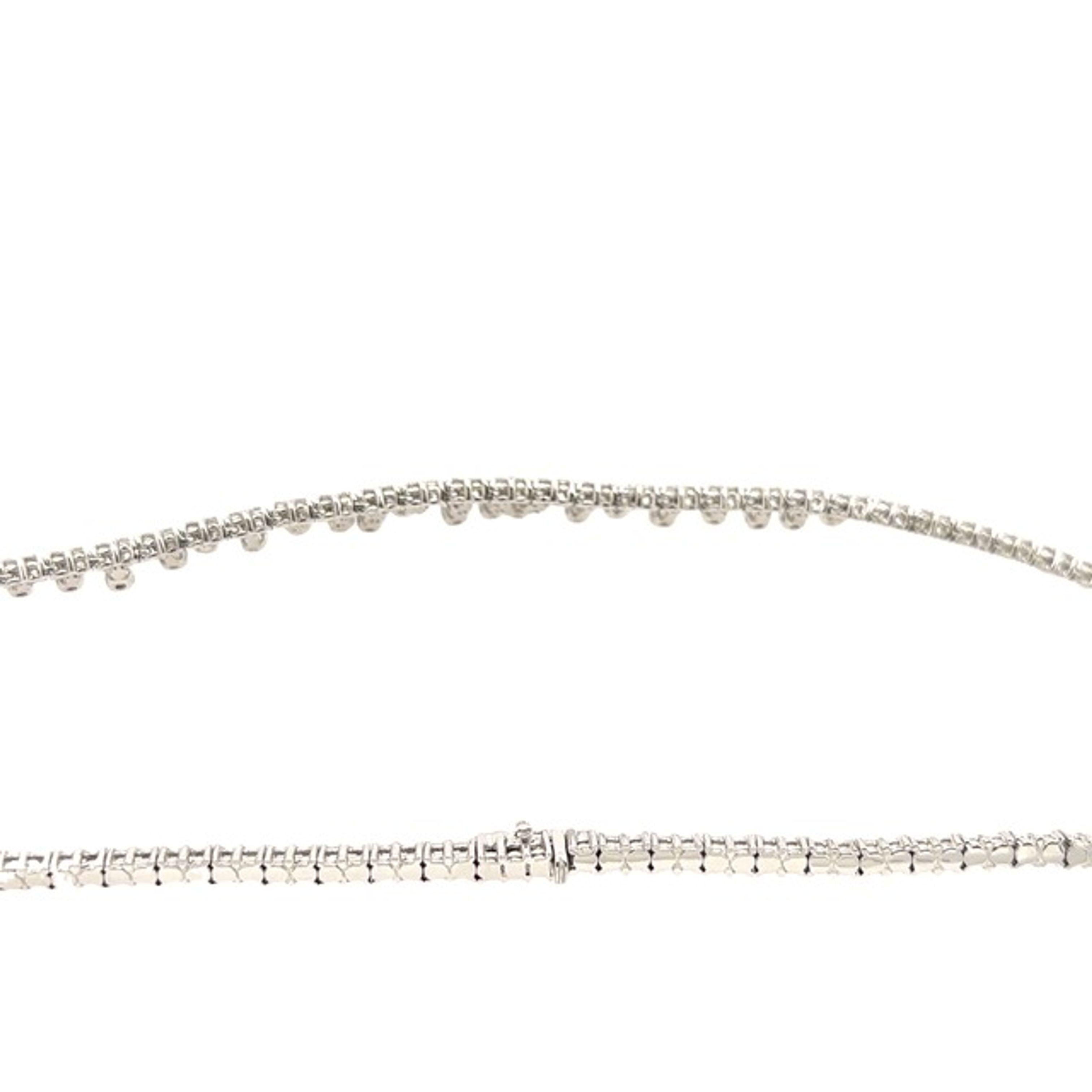 Collana Tennis con diamanti rotondi da 4,0 carati in oro bianco 18 carati In condizioni Nuovo in vendita a London, GB
