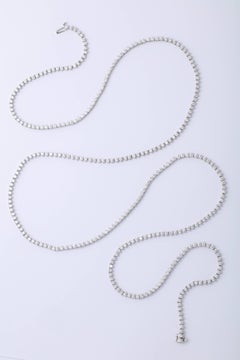 Diamond Tennis Opera Necklace