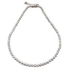 Diamond Tennis White Gold Necklace