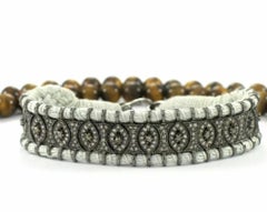 Diamond Thread Bracelet 925 Silver Macrame Bracelet Birthday Gift For Women.