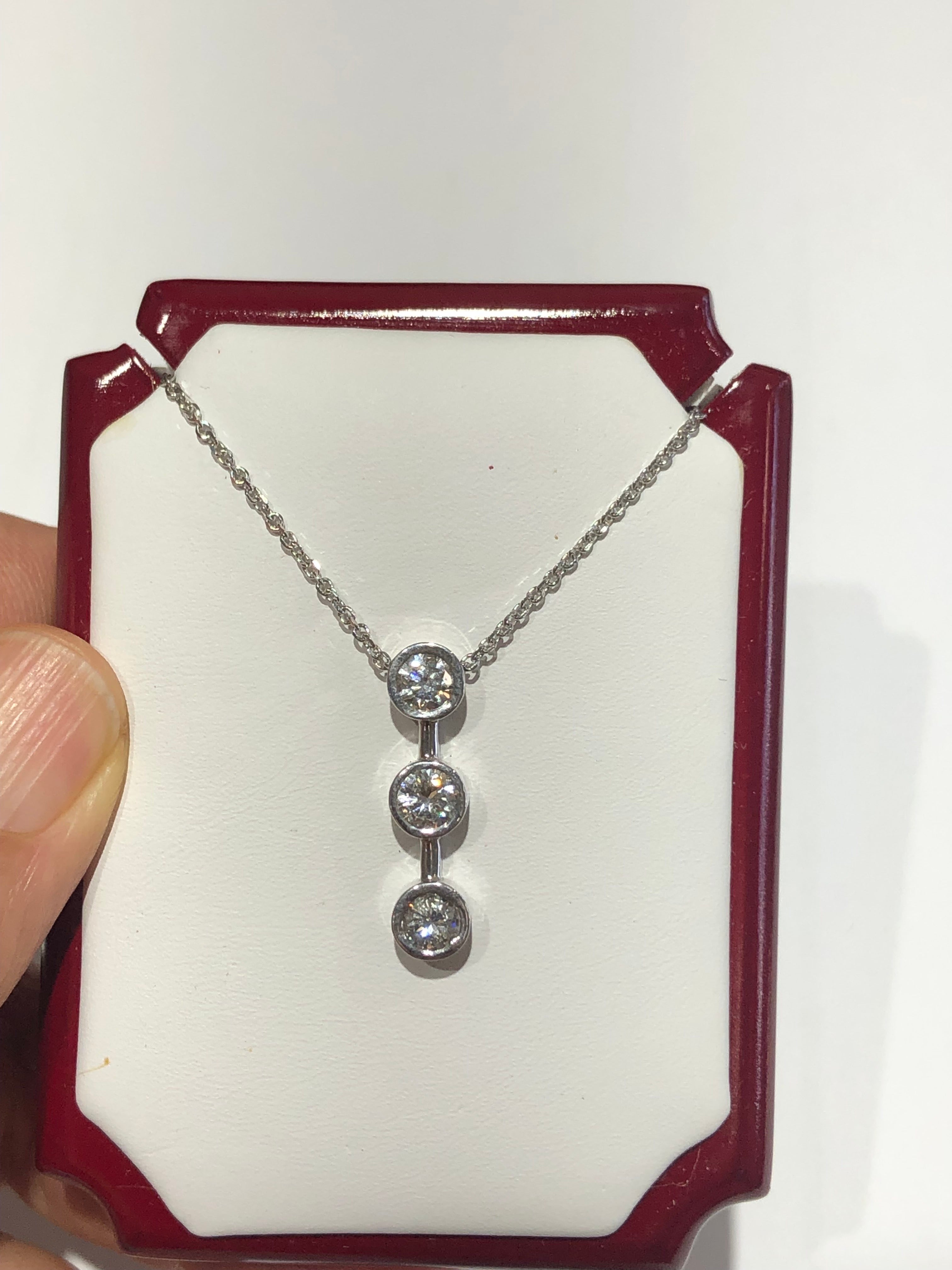 3 diamond necklace designs