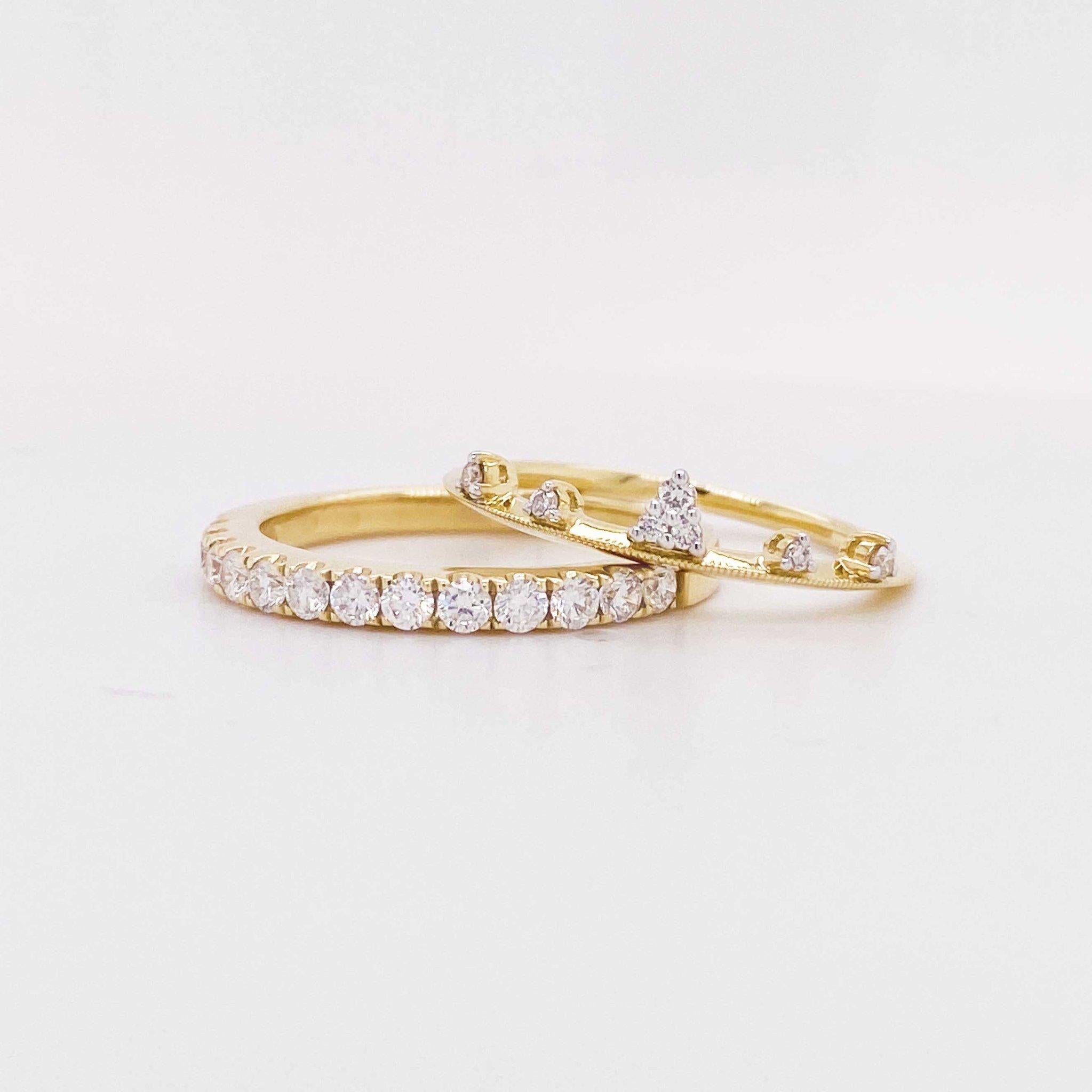 Artisan Bracelet diadème à la mode en or jaune 14 carats avec diamants ronds et motif couronne en vente
