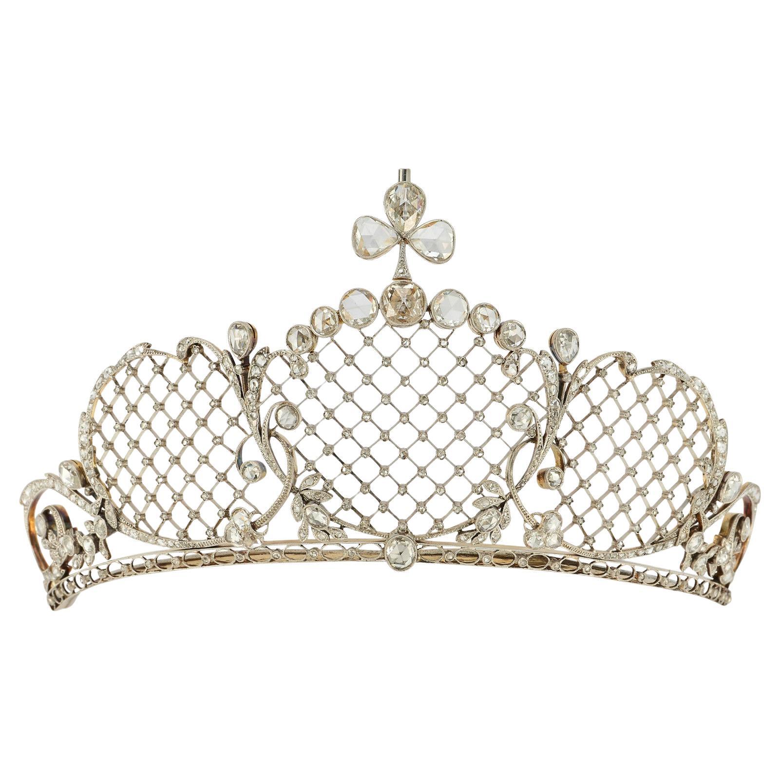 Tiara de diamantes de J.E. Caldwell en venta