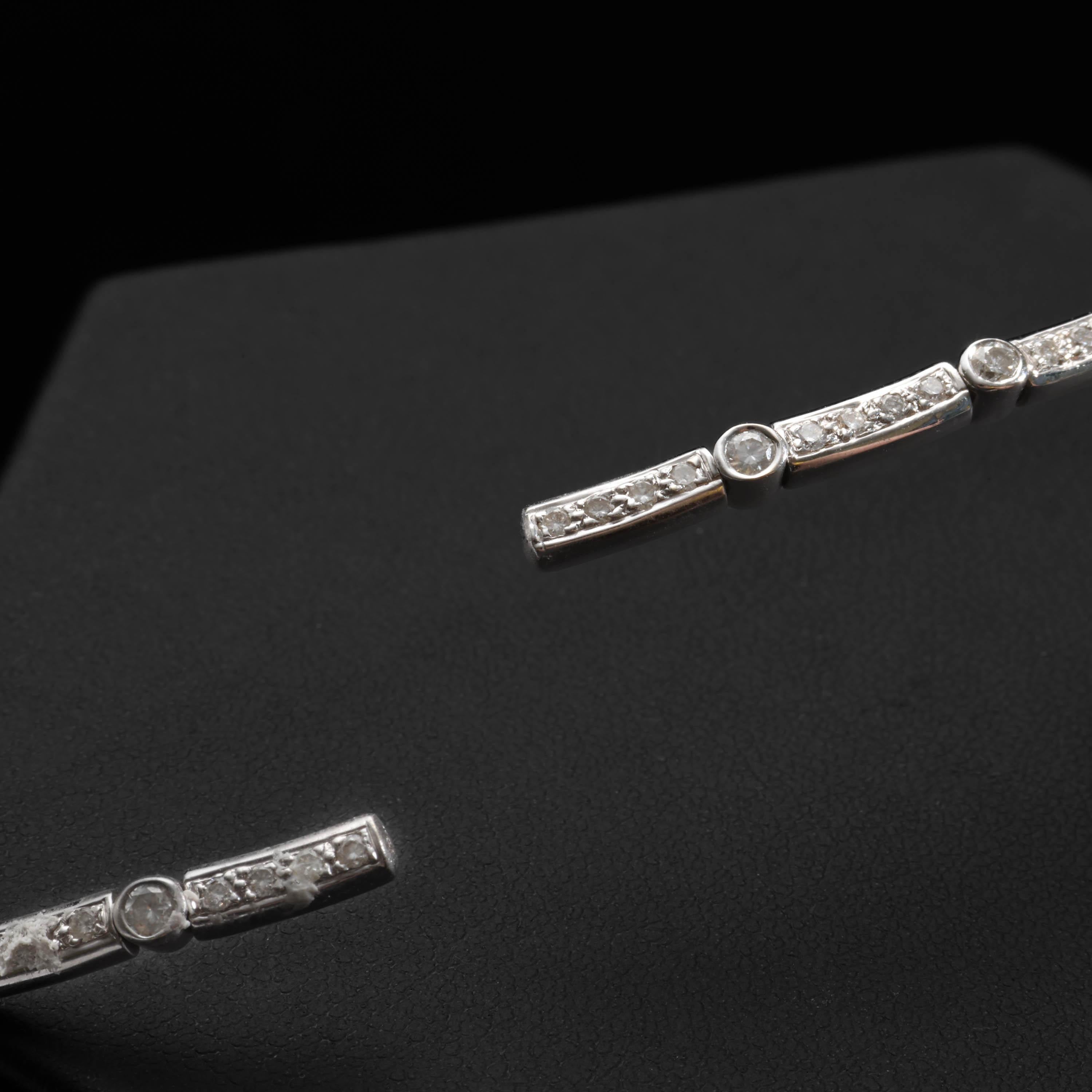 Diamant Tiara / Choker Halskette Art Deco Schatz 8 Karat Braut, formell im Angebot 7