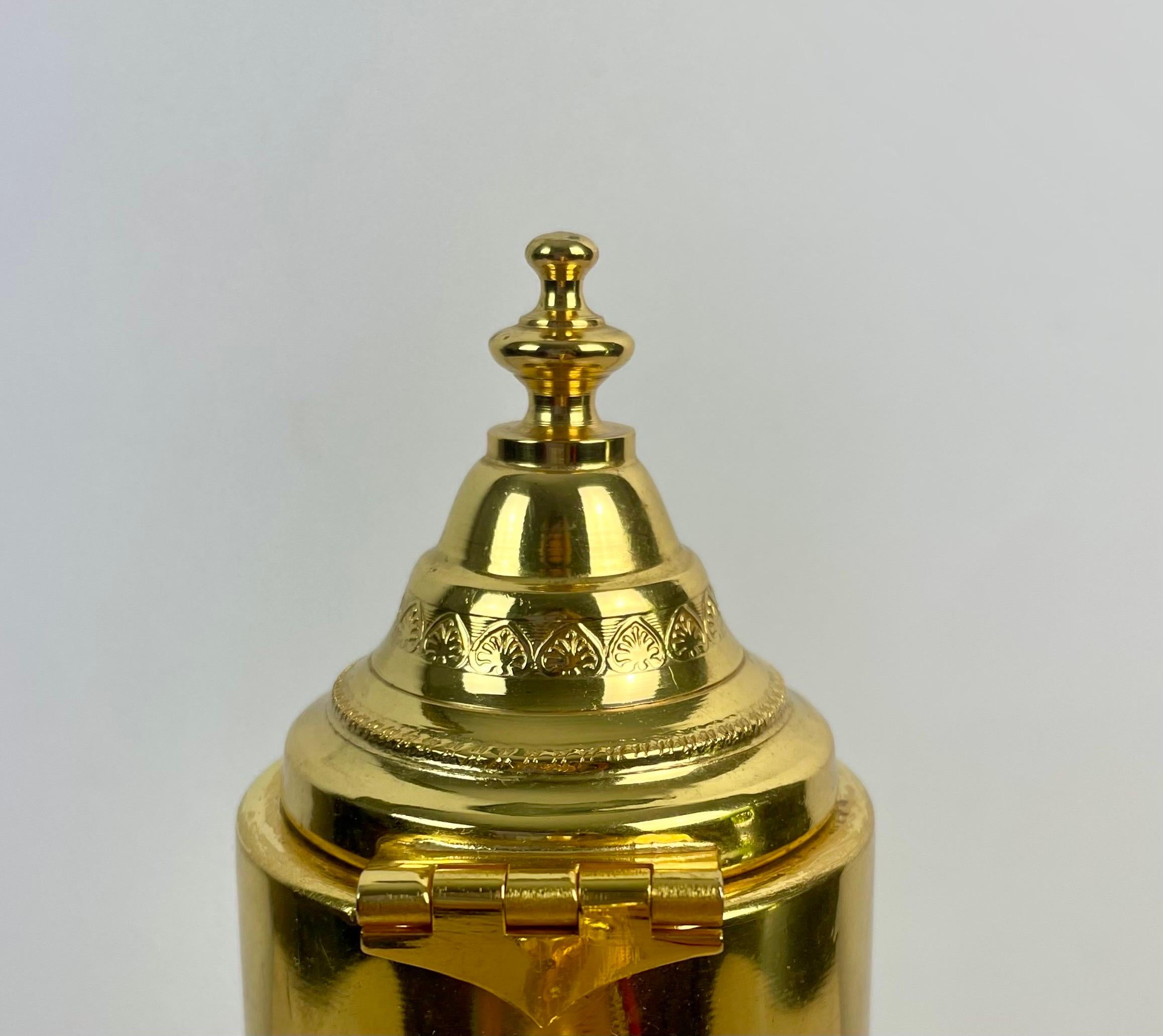 Diamond Tip Crystal and Gilt Metal Jug Ewer - Carafe - Italy 1930s Art Deco For Sale 2