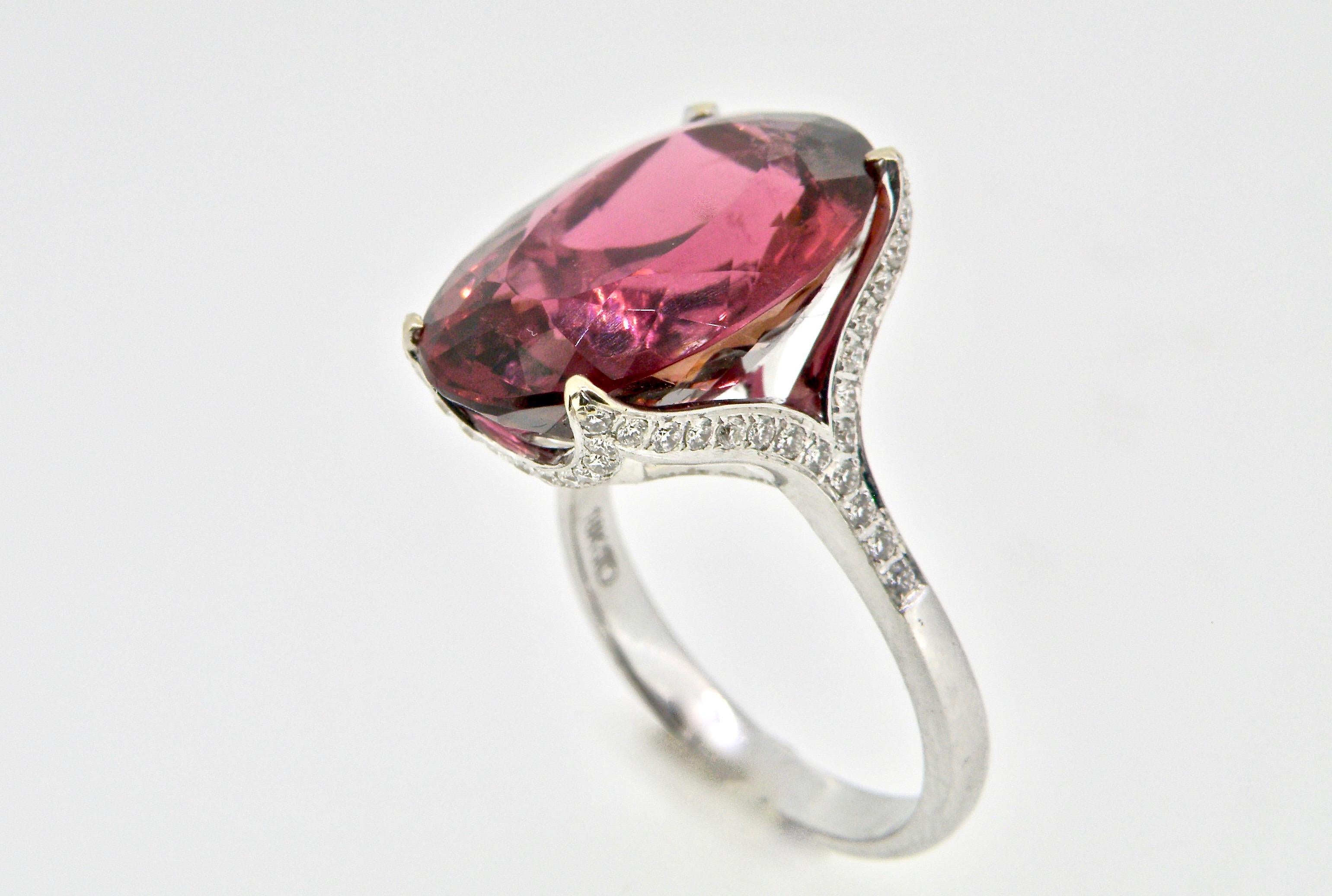 Women's Diamond Tourmaline Cocktail Ring