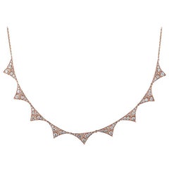 Diamond Triangle Collar Necklace