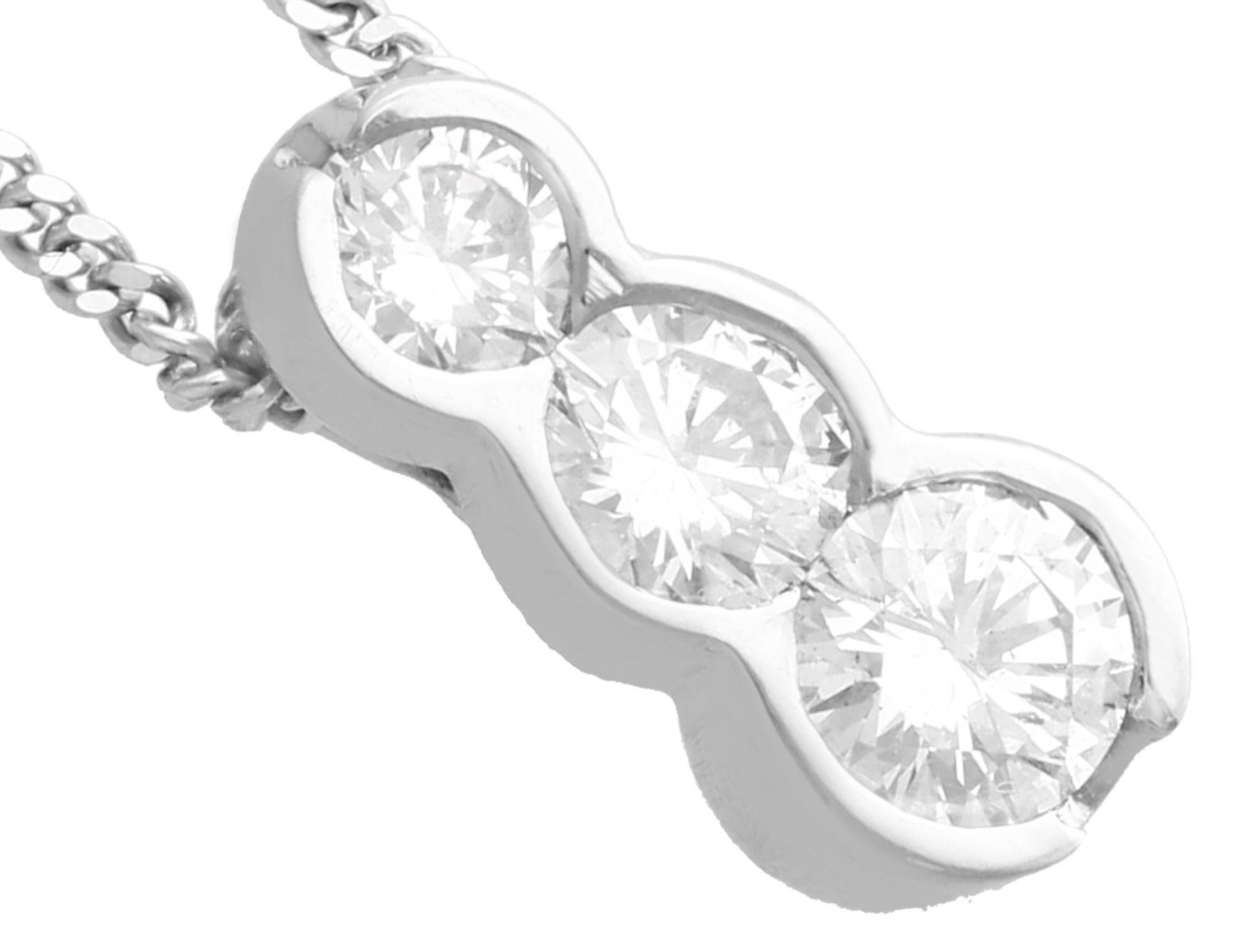 diamond trilogy pendant