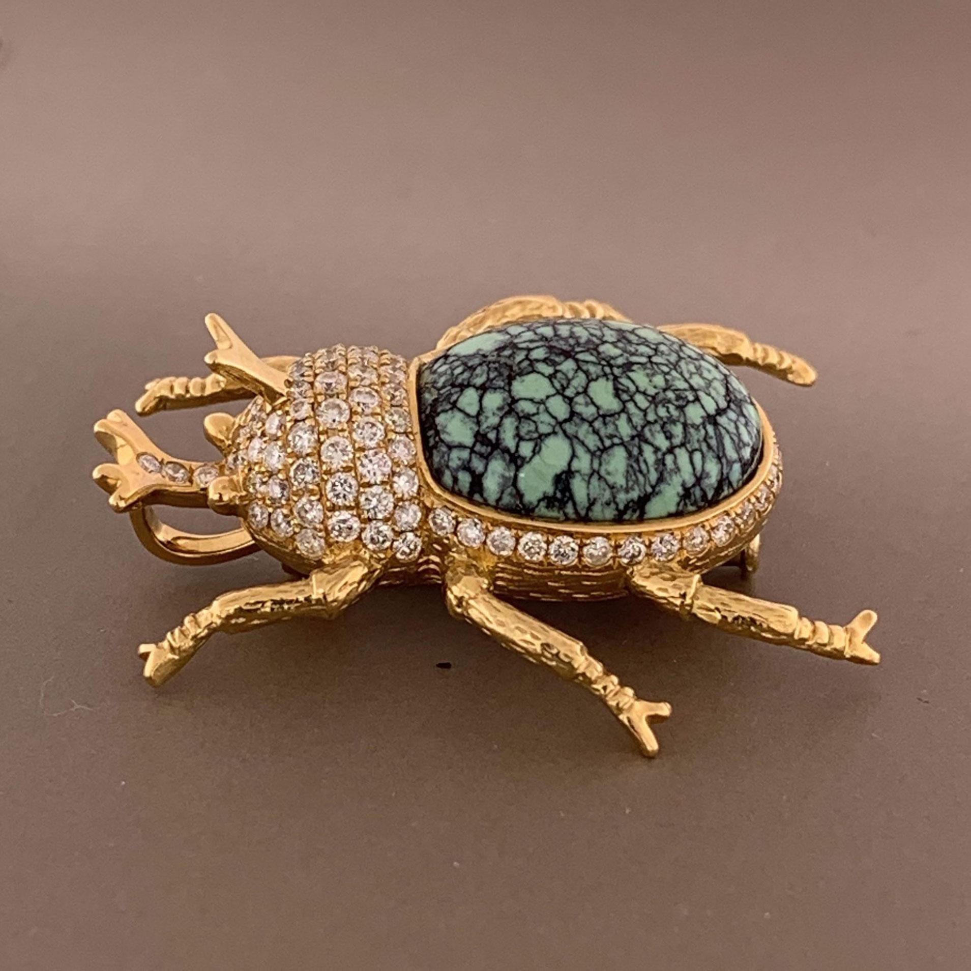 beetle brooch