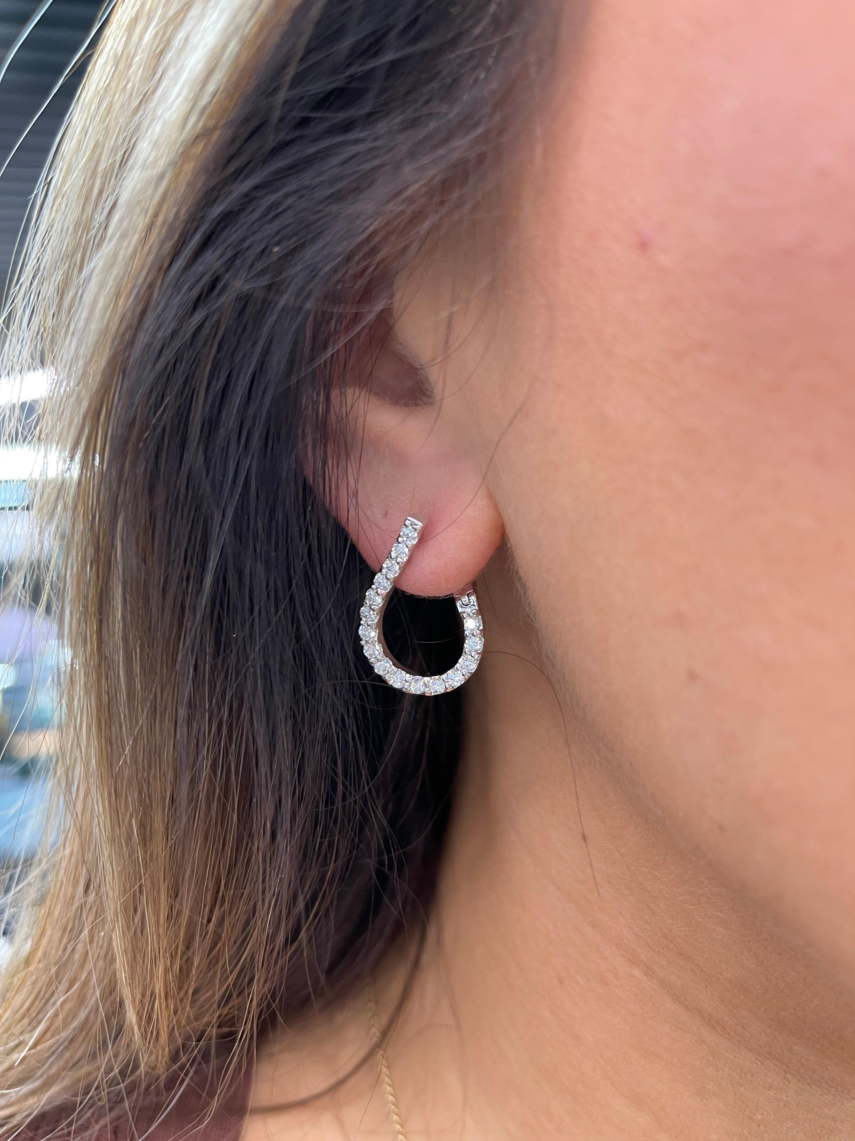 twist diamond earrings