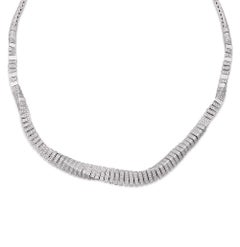 Diamond Twist Necklace, 8.95 carats