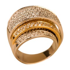 Bague en or bicolore avec diamant