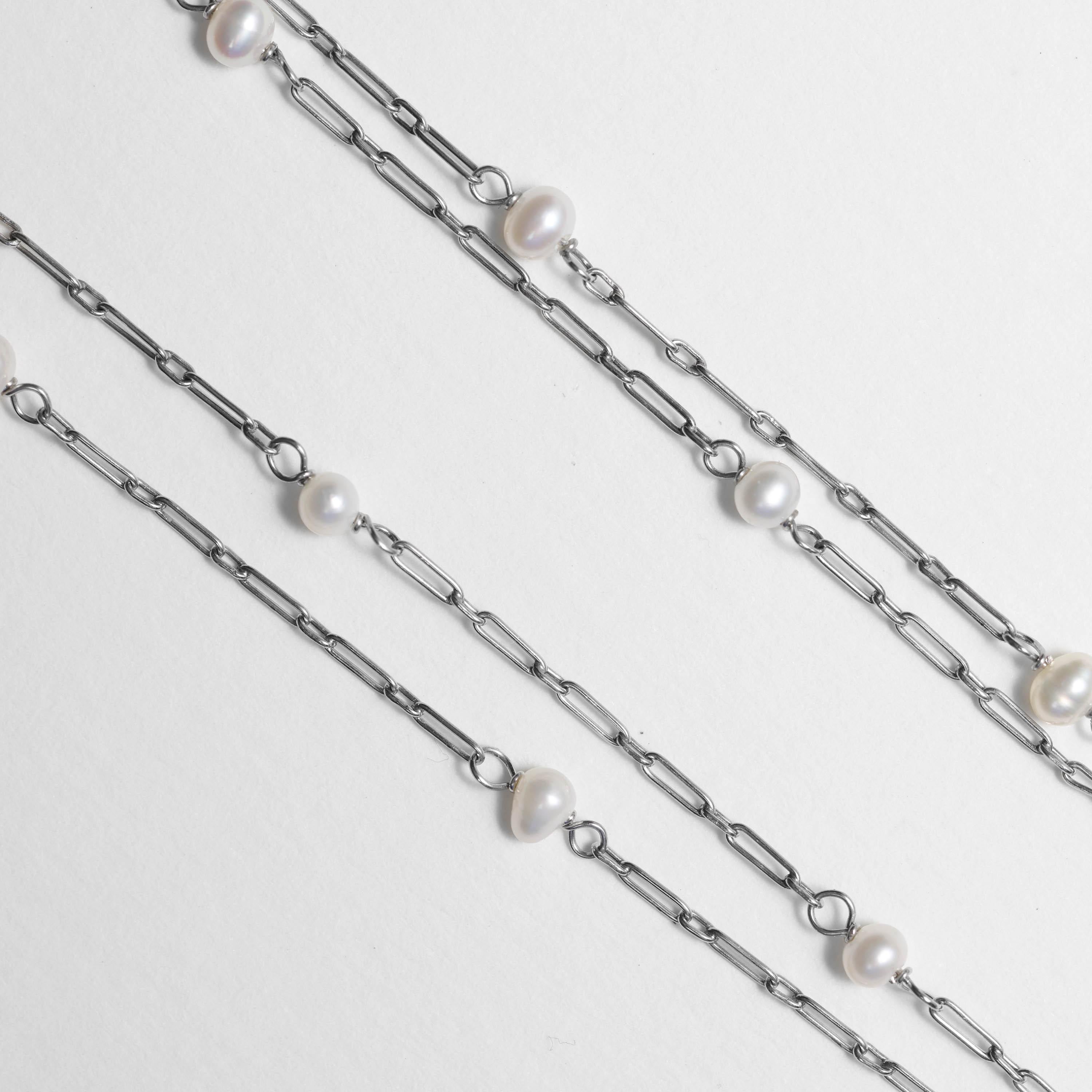 Halskette aus Platin mit Diamanten, unkulturierter Perle, feiner Jade, Platin, Art déco, GIA-zertifiziert im Angebot 1