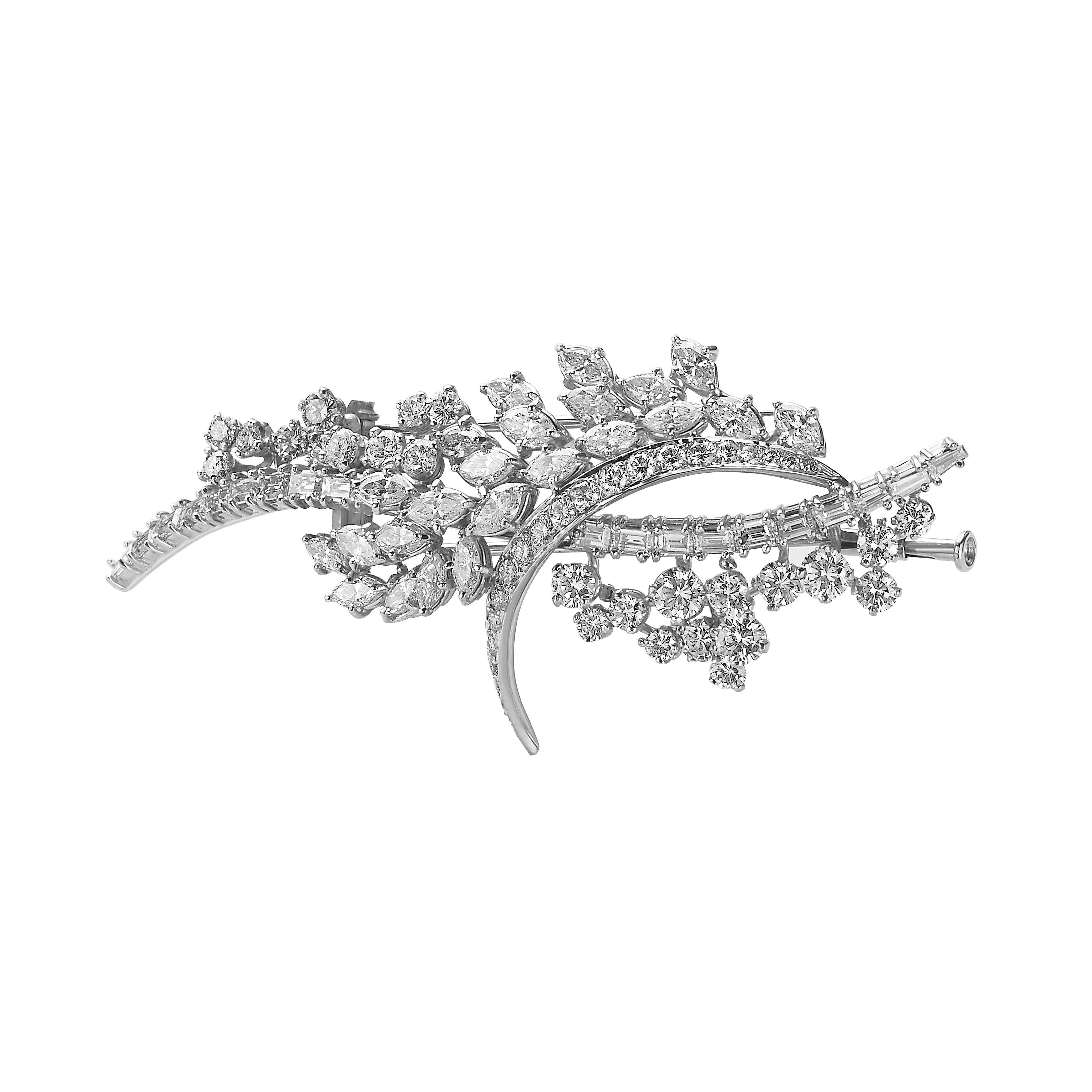 Diamond Van der Veken High Jewelry Brooche For Sale