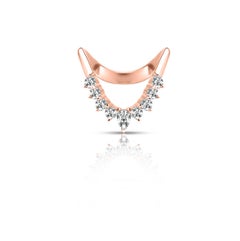 Diamond Vanki Indian Ring - Half Studded