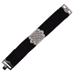Diamond Velvet Bracelet in 18K White Gold Unworn
