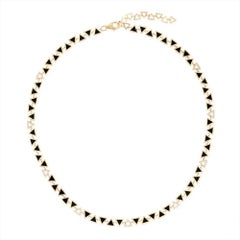 Diamond Vertical 14K (or 18k upon request) Yellow Gold Drop Pendant Necklace