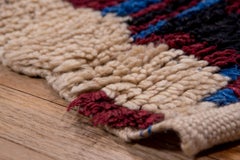 Diamond Village Carpet Purple Blue Cream Dyed Wool
