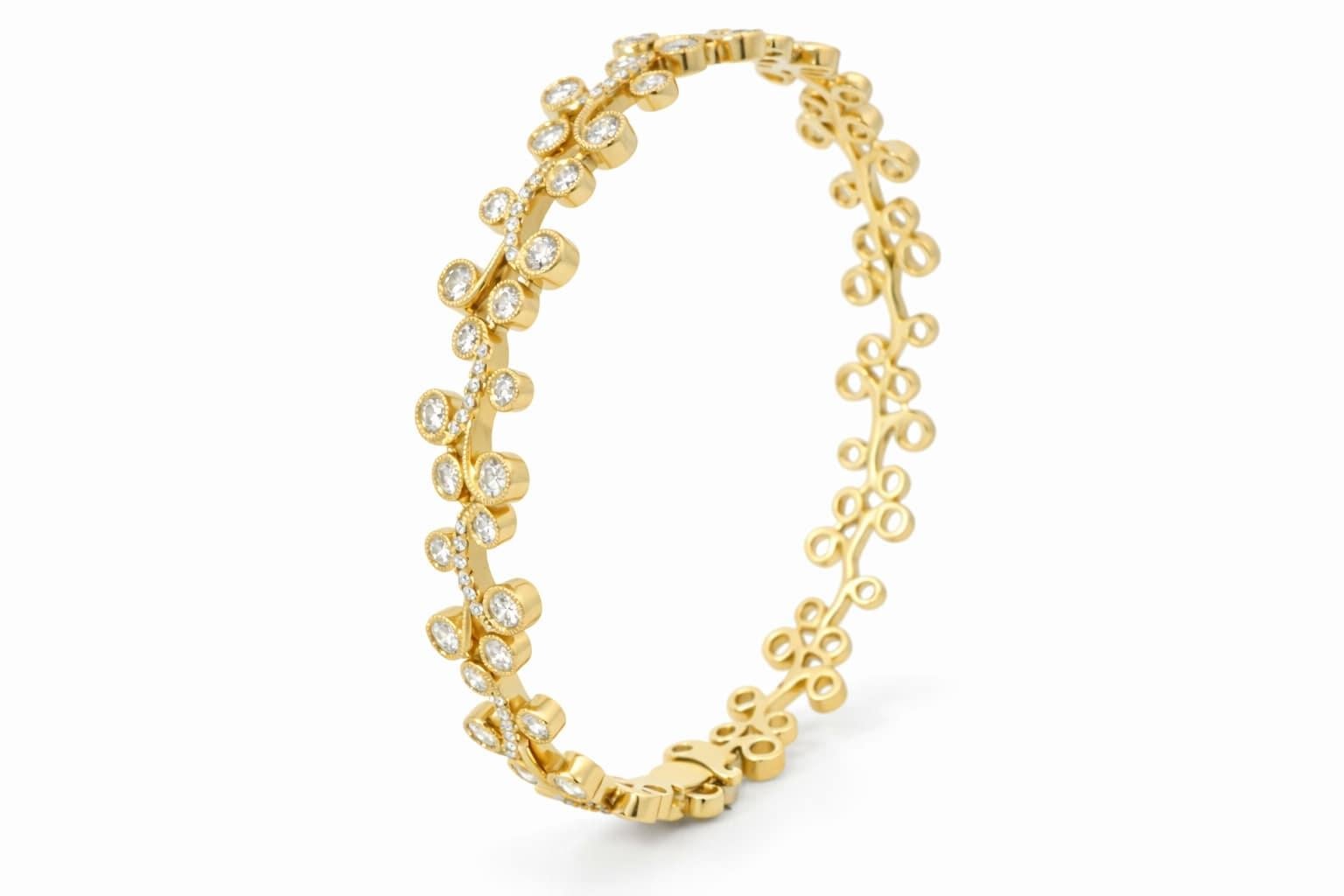 Diamond Vine Bangle - image 4
