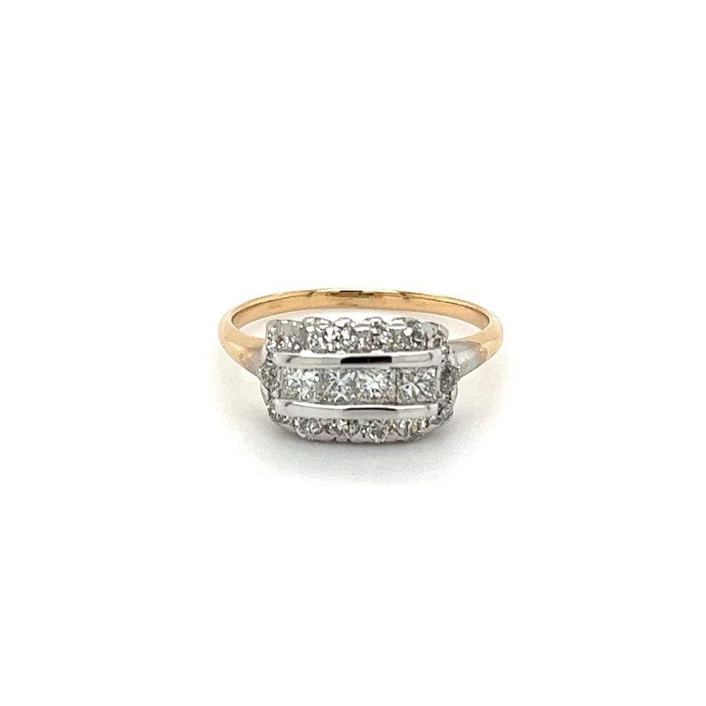 Old European Cut Diamond Vintage Edwardian Marriage Platinum Band Ring For Sale