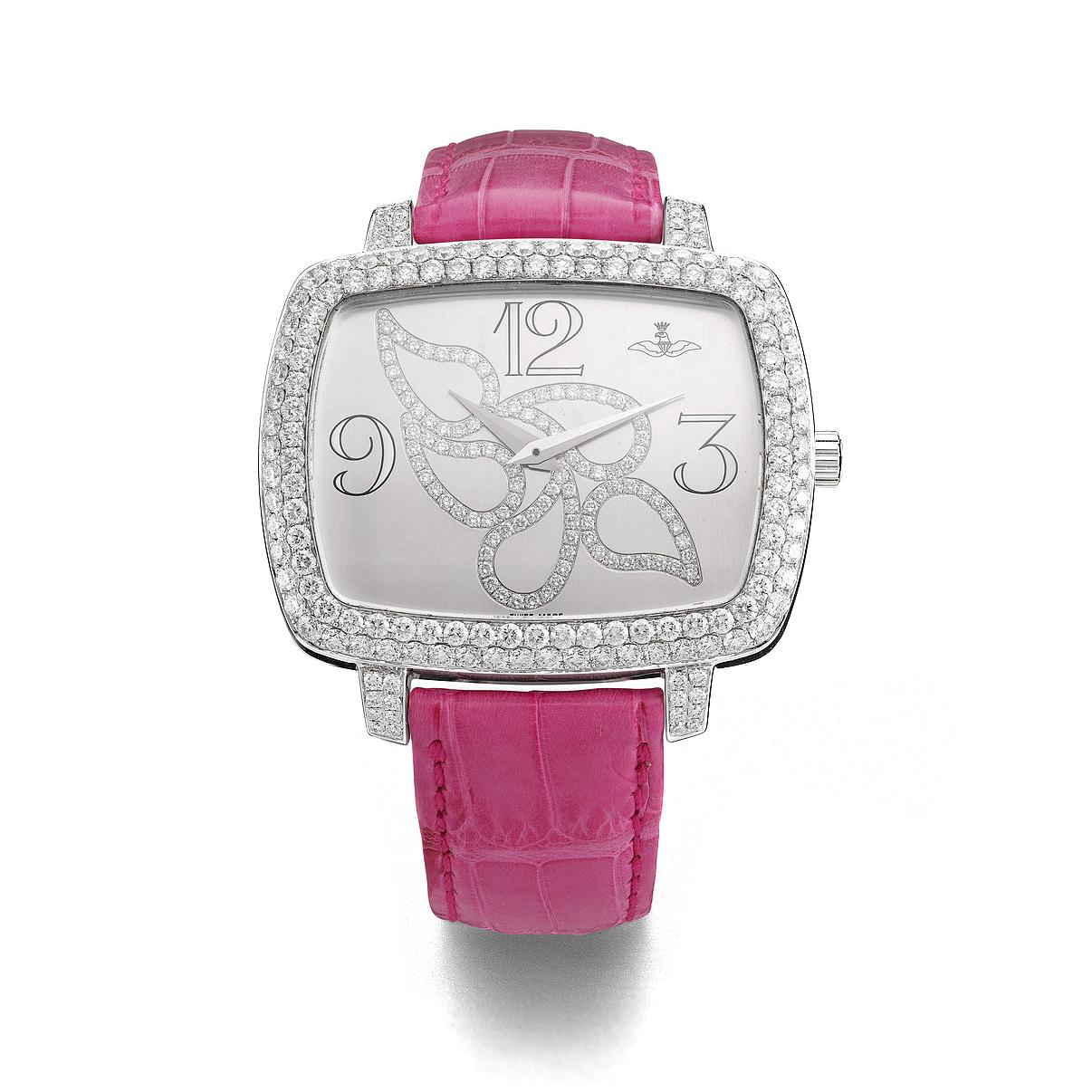 Reloj con diamantes Corte redondo en venta