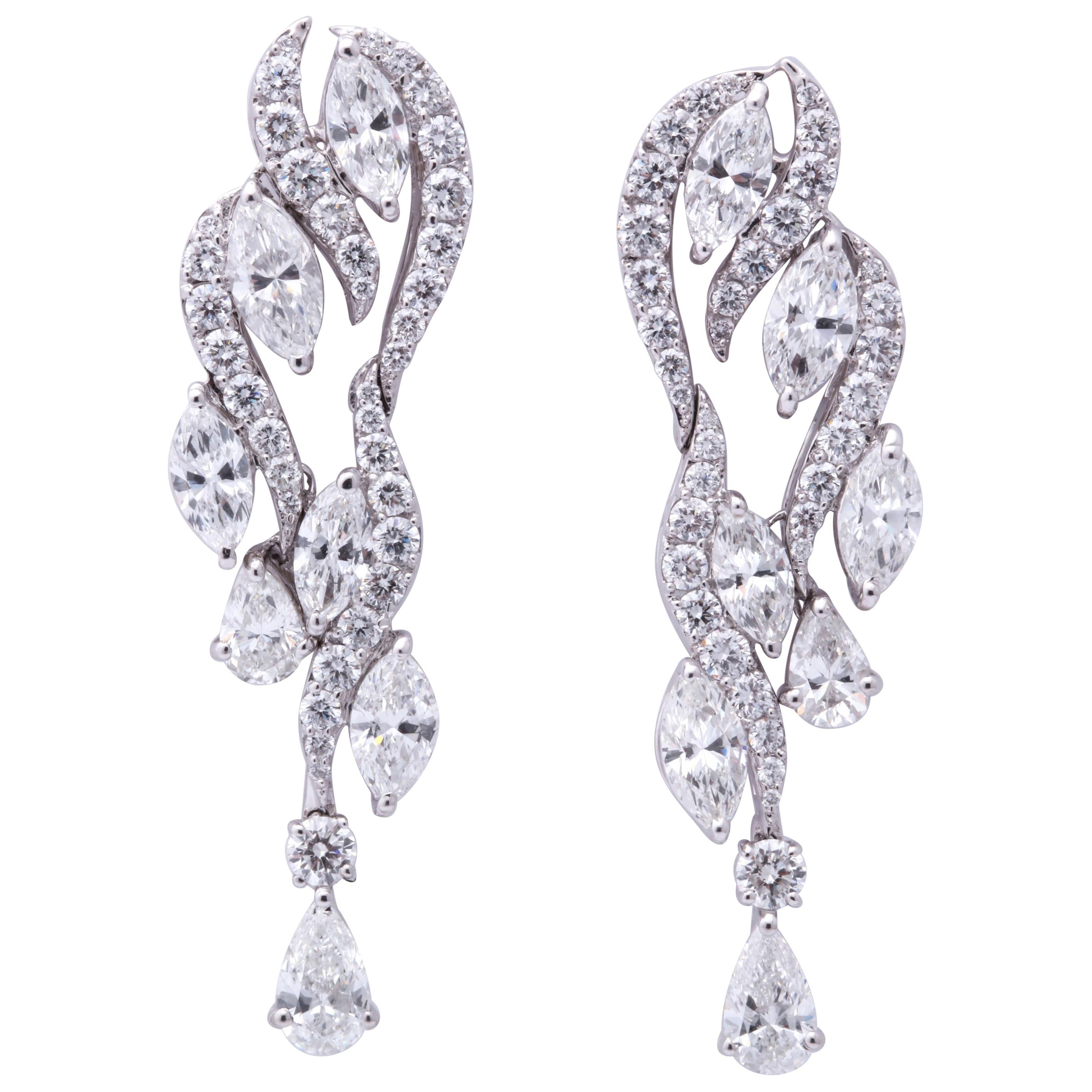 Diamond Waterfall Earrings