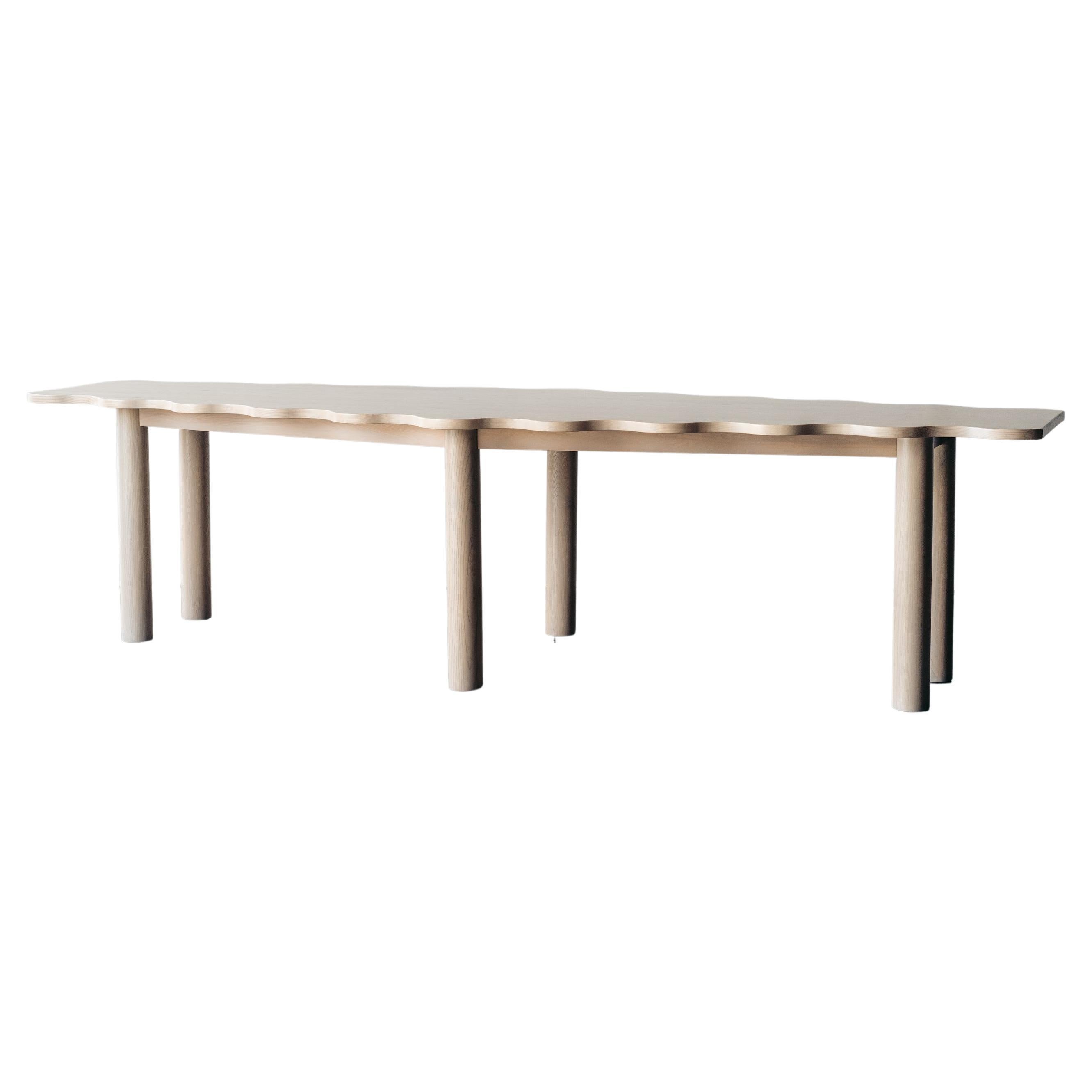 Diamond Wave Dining Table, Nude For Sale