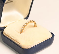 18K Karat Gold Eternity Diamond Band. 0.2ct Round Brilliant Diamond Wedding Band