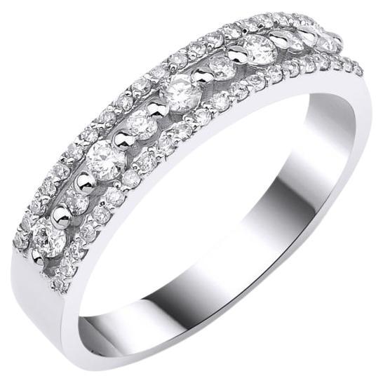 Diamond Wedding Band 0.37ct For Sale