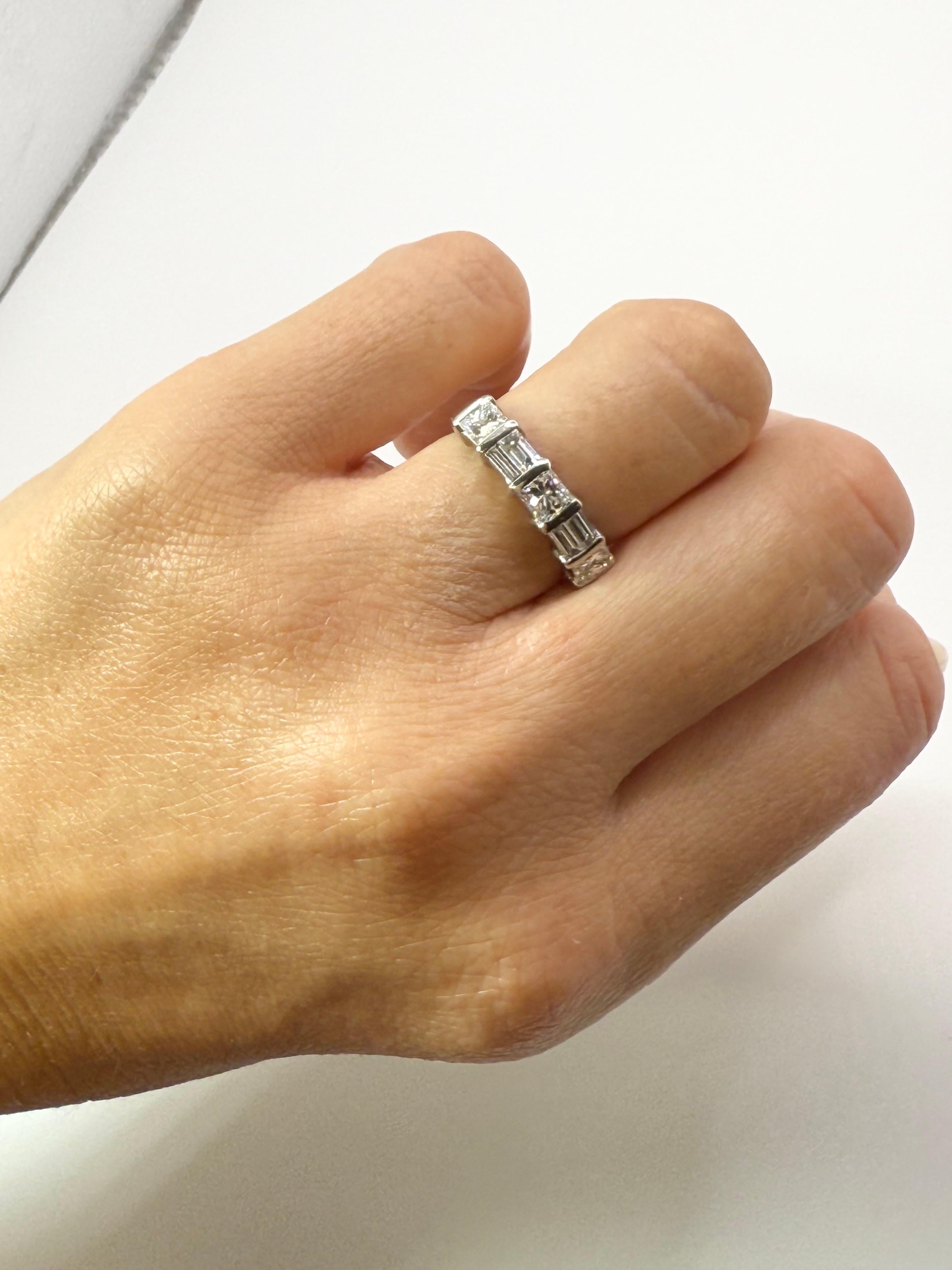 Diamant Ehering 1,20 Karat Platin Damen Diamantring im Angebot 1