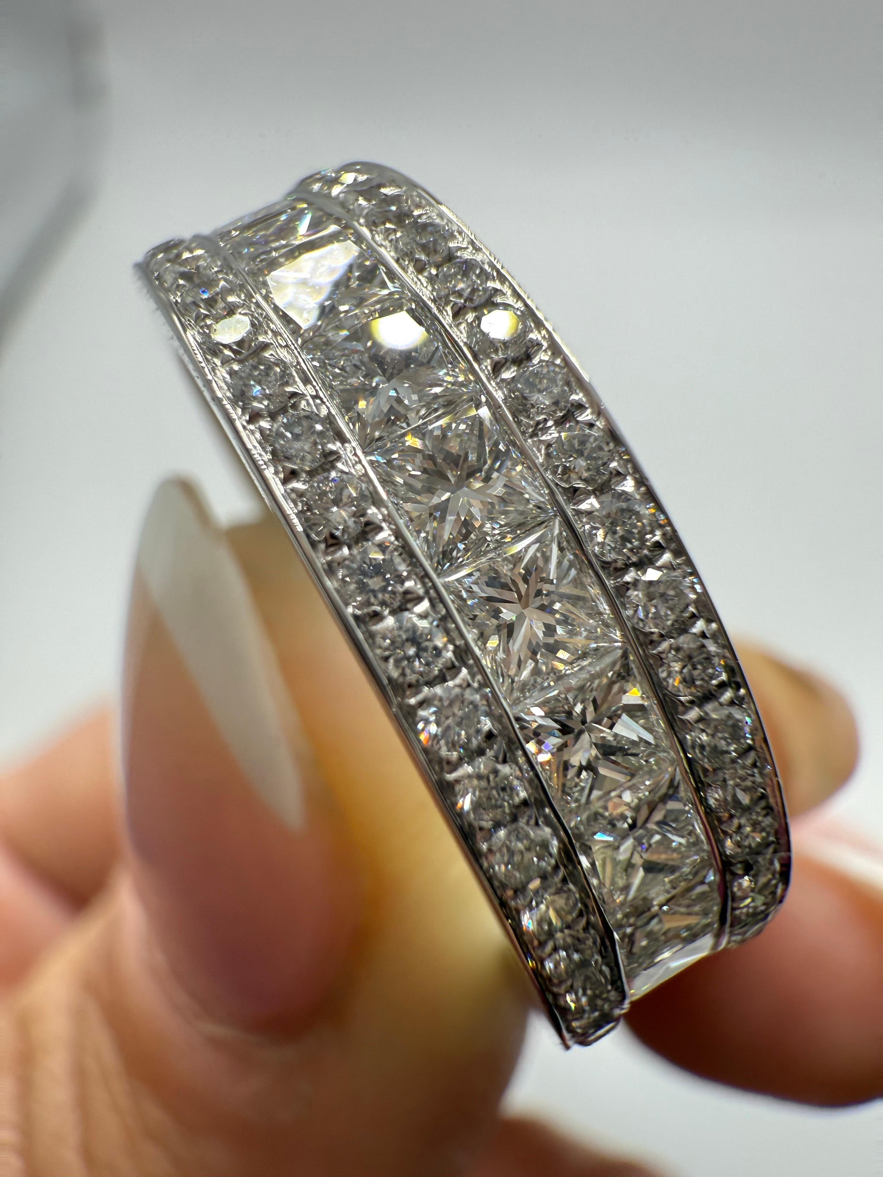 Fede nuziale con diamante in oro bianco 18KT 2,75ct in vendita 3