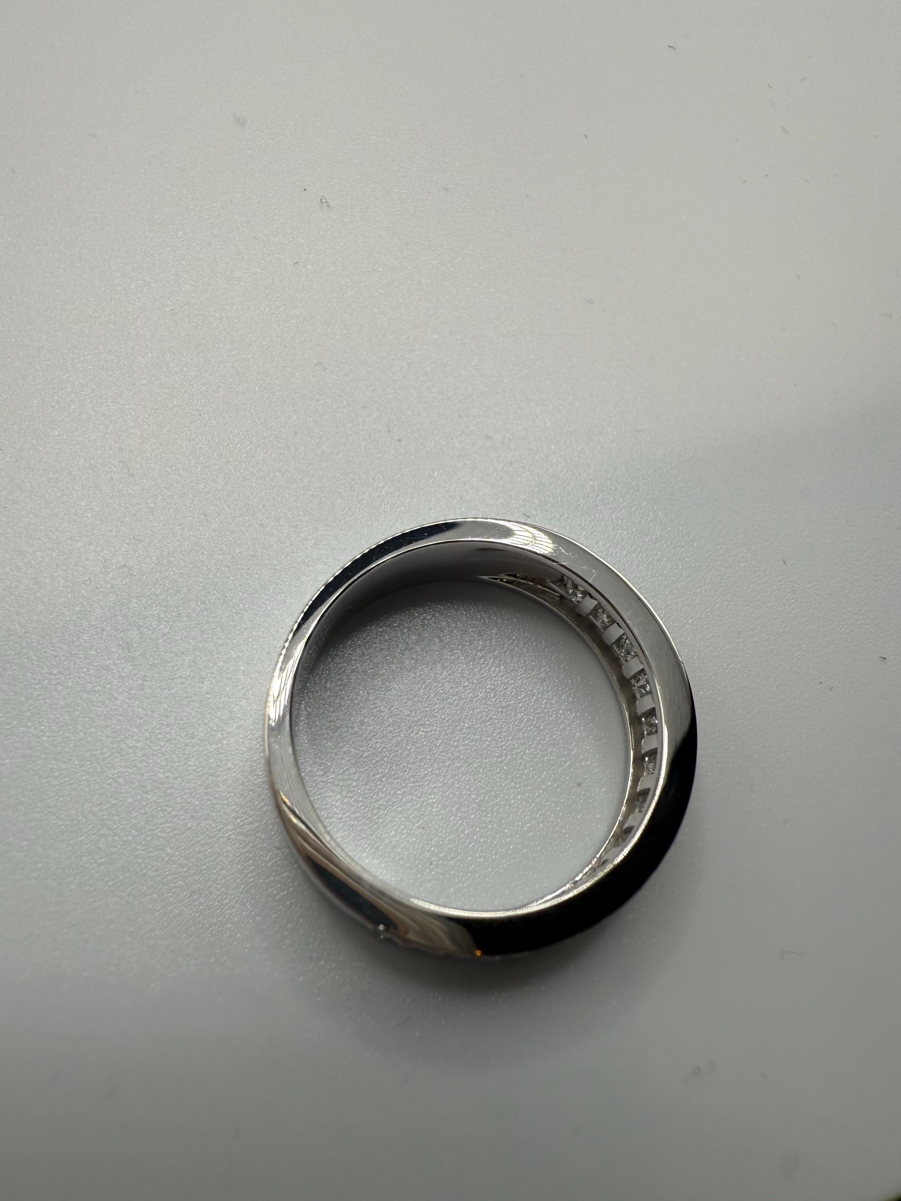 Fede nuziale con diamante in oro bianco 18KT 2,75ct in vendita 4