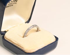 Platinum Eternity Band. Diamond Each Side Wedding Band Platinum H VS 2.50mm
