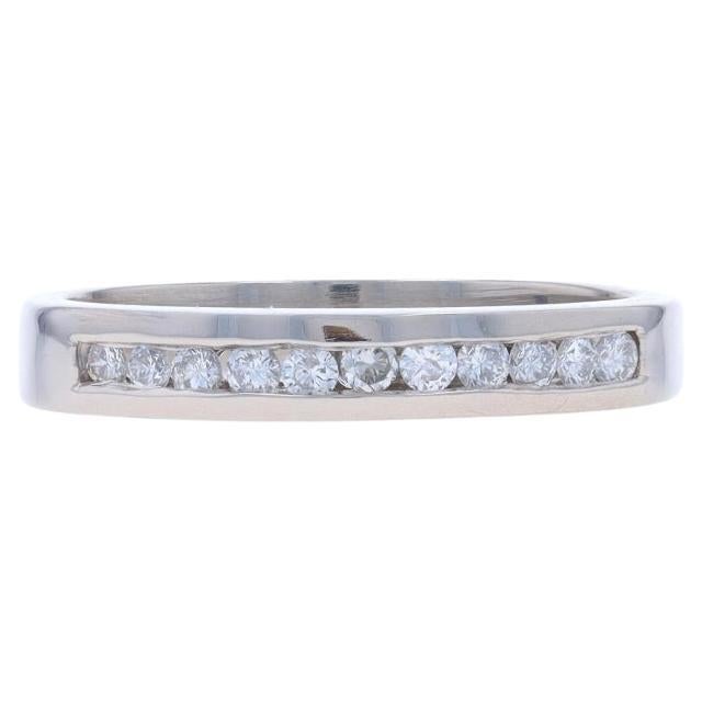 Diamond Wedding Band - 950 Round Brilliant .22ctw Channel Set Ring