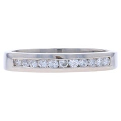 Diamond Wedding Band - 950 Round Brilliant .22ctw Channel Set Ring