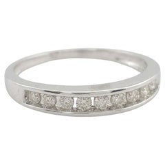Diamant-Ehering aus 14-karätigem Weißgold