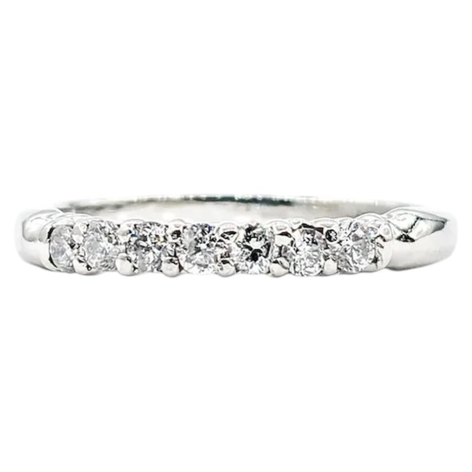 Diamant-Trauring aus Platin
